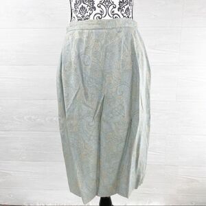 Burberry Paisley Brocade Pencil High Waist Skirt
